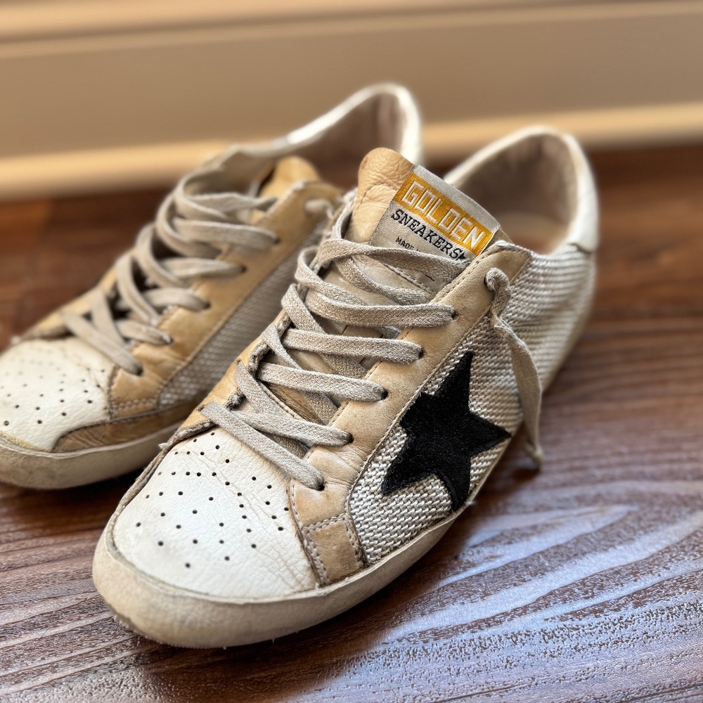 Golden Goose Women’s Super Star Leather Sneakers -Size 7